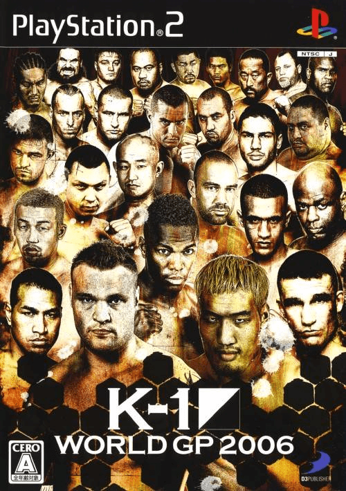 K-1 World GP 2006 box art for Playstation 2